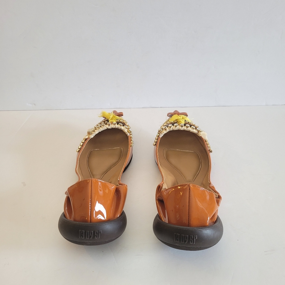 NWOT Designer 13 09 SR Patent leather Miky Crystal ballerina/ ballet fla… - Picture 9 of 17